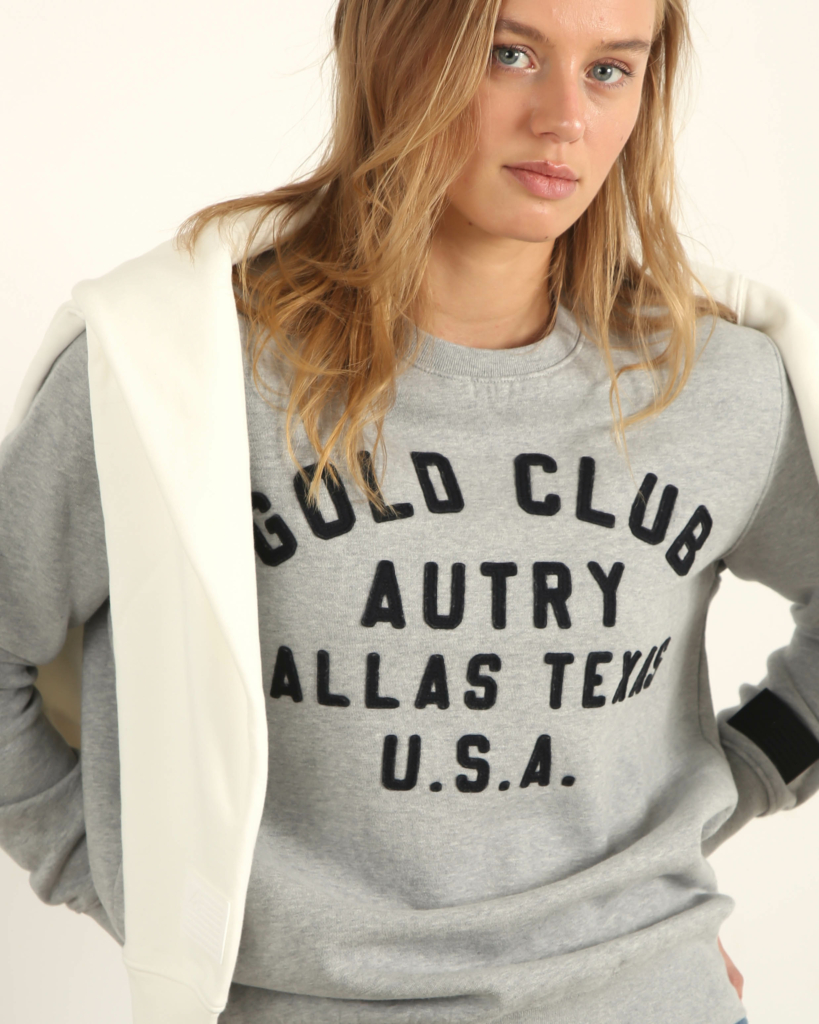 Autry Sweater crewneck grijs