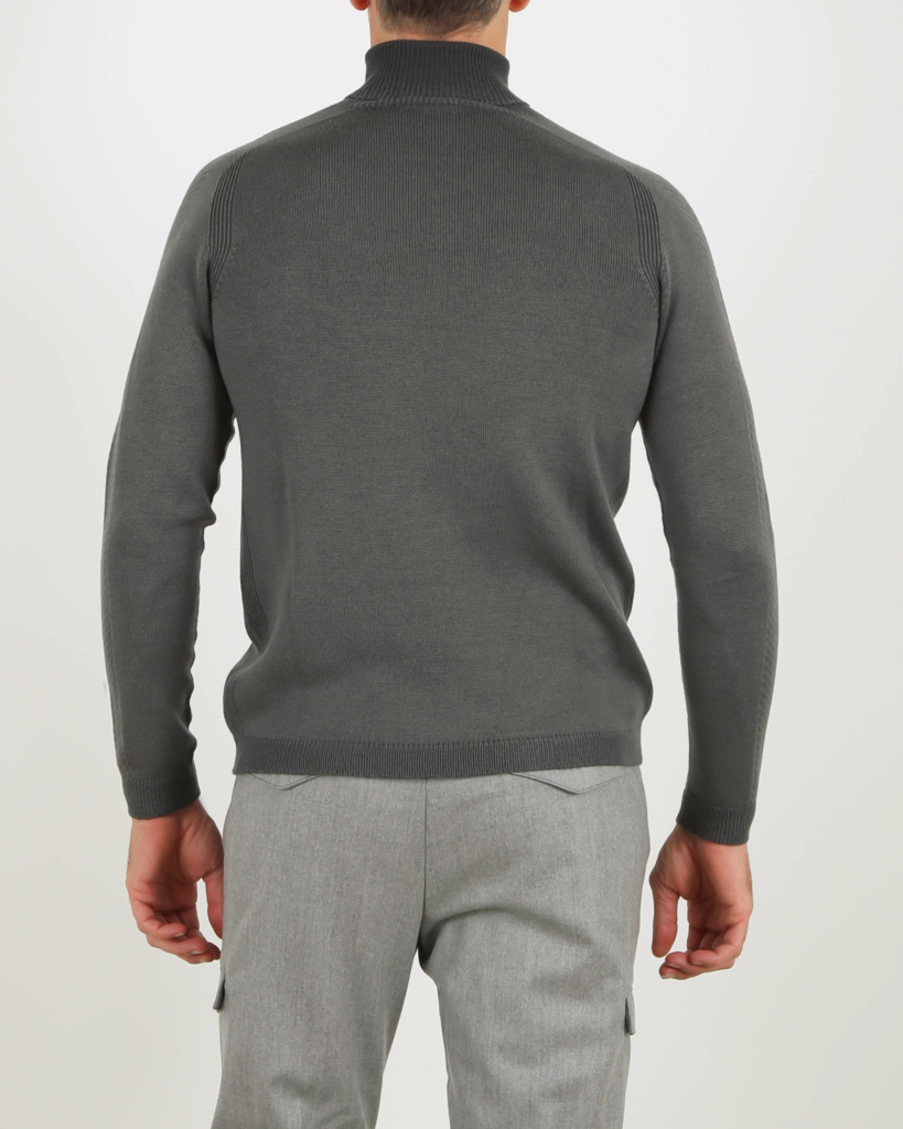 Pullover Col Charcoal Foggy Turtle