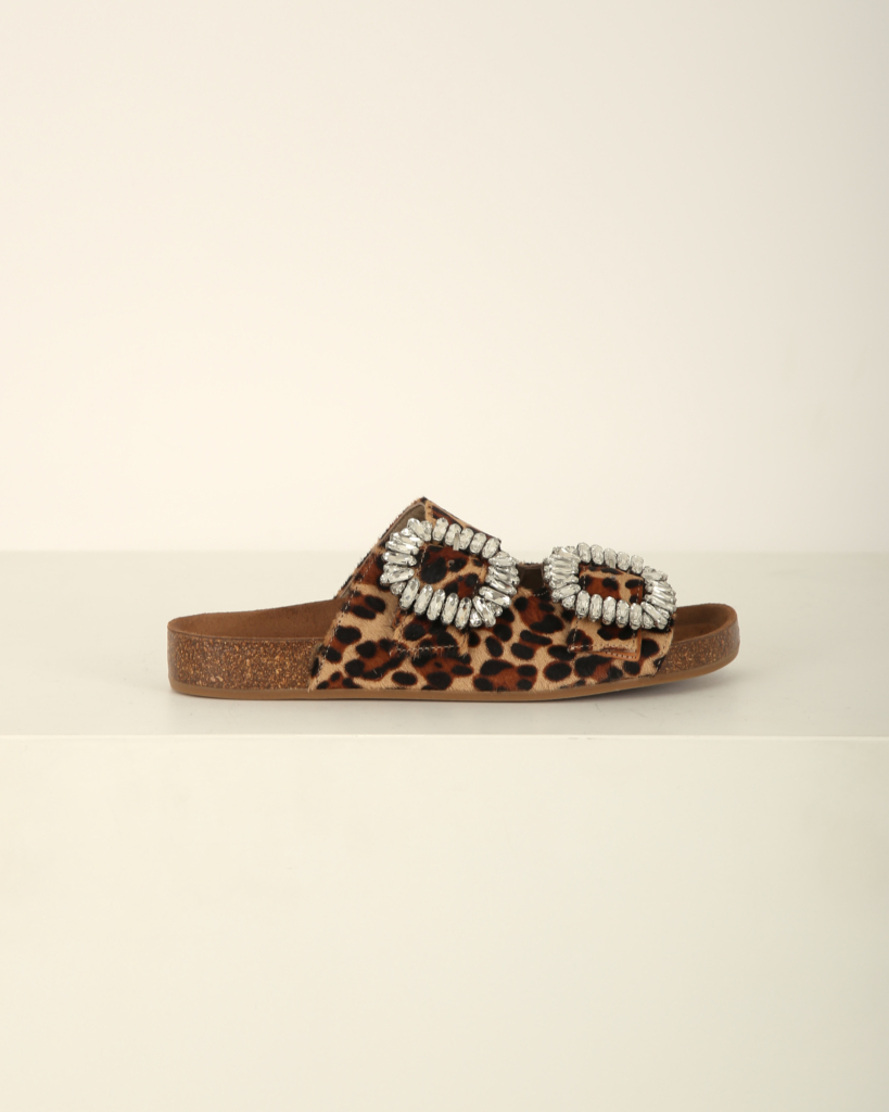 Toral Slippers Seta Leopard