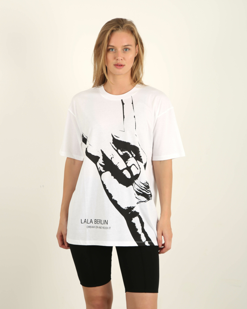 Lala Berlin T-shirt Irene Rockhand White