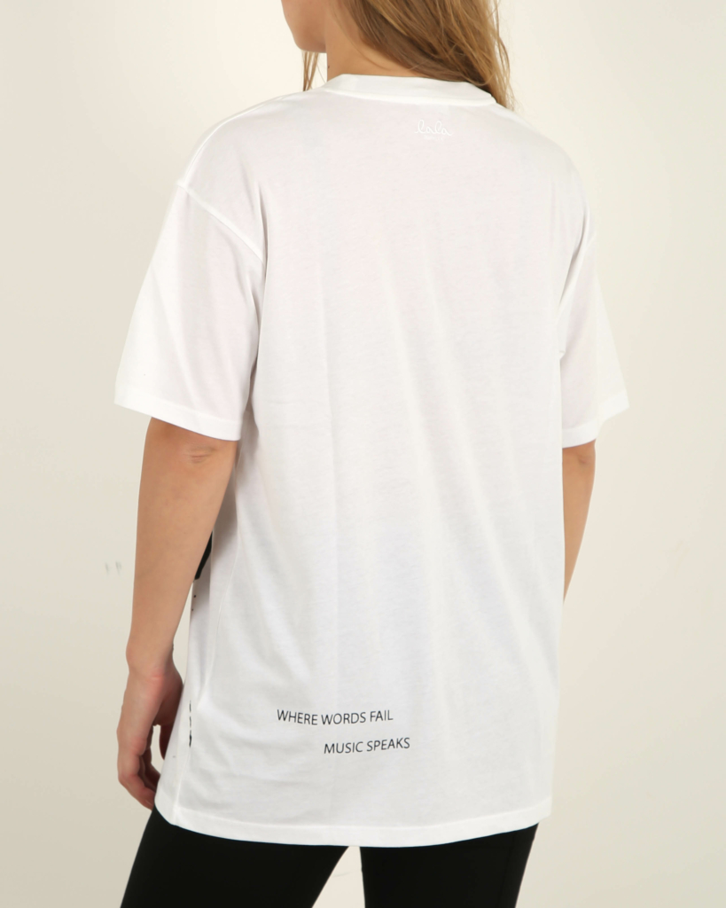Lala Berlin T-shirt Irene Rockhand White