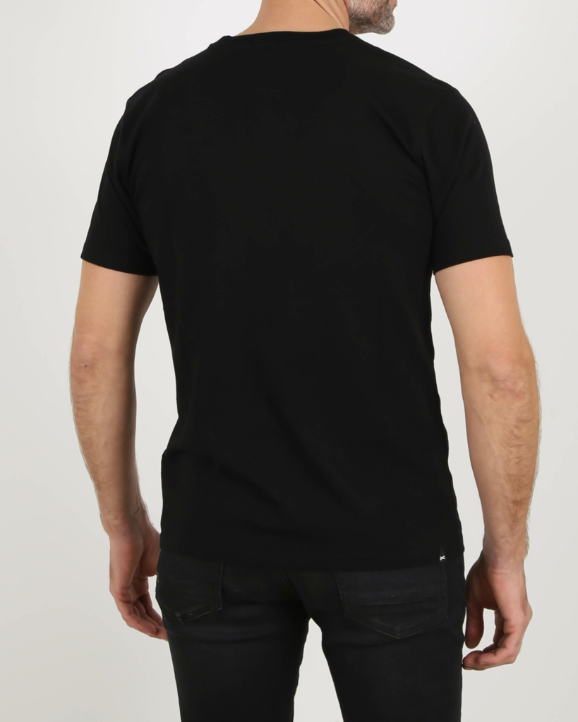 Denham T-shirt Marlow Regulair Tee Black