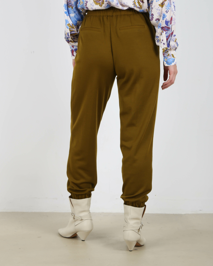 Pantalon Interlock Wool Jersey Khaki
