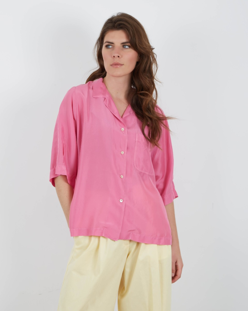Shirt Silk Habotay Bubble Pink