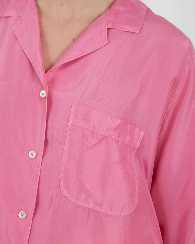 Shirt Silk Habotay Bubble Pink