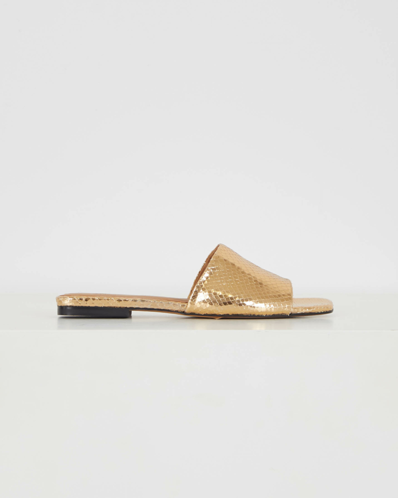 Sandals Whips Lame Oro gold