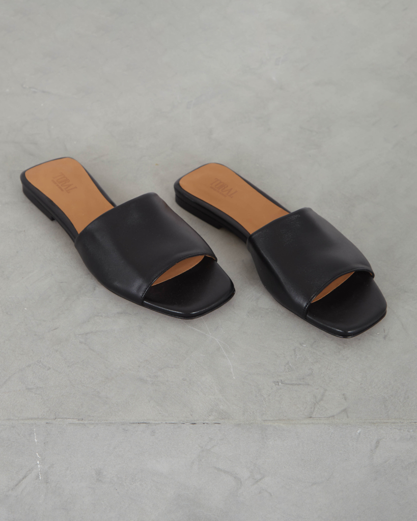 Leather Sandals Zwart