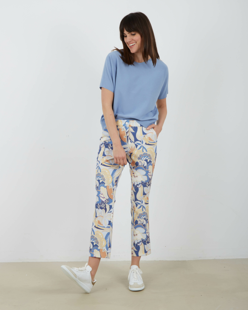 Pantalon Stella Print blauw