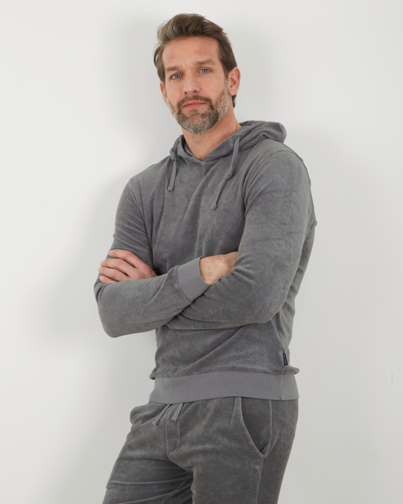 Terry Hooded Jumper Grey