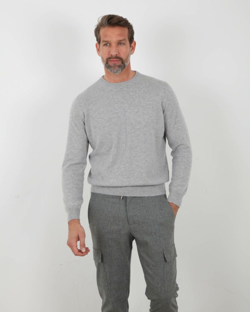 Colombo Cashmere Pullover Flanella Kid Wool