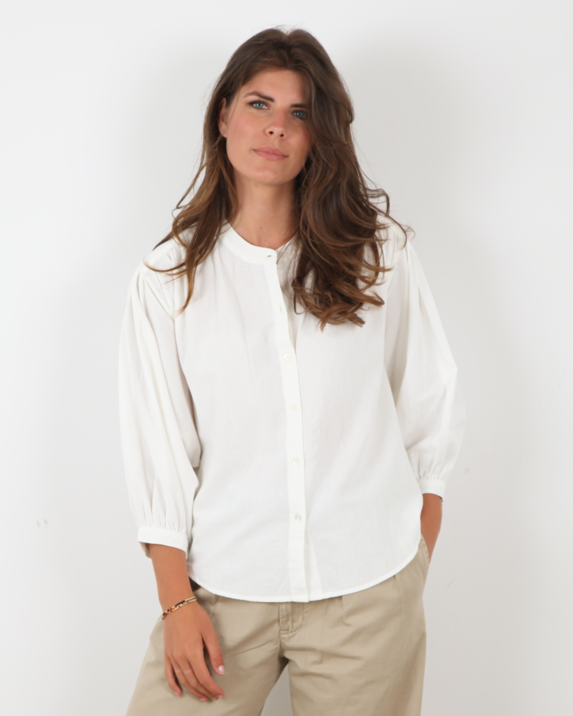 Charly Blouse White Canvas