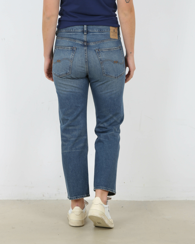 Denimist Lucy BF Jeans Burke Repair Patch Blue
