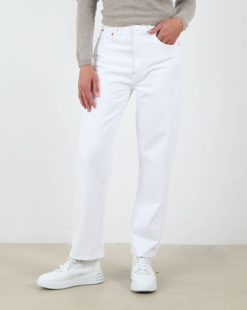 RE/DONE Jeans 90s Crop Low Slung White