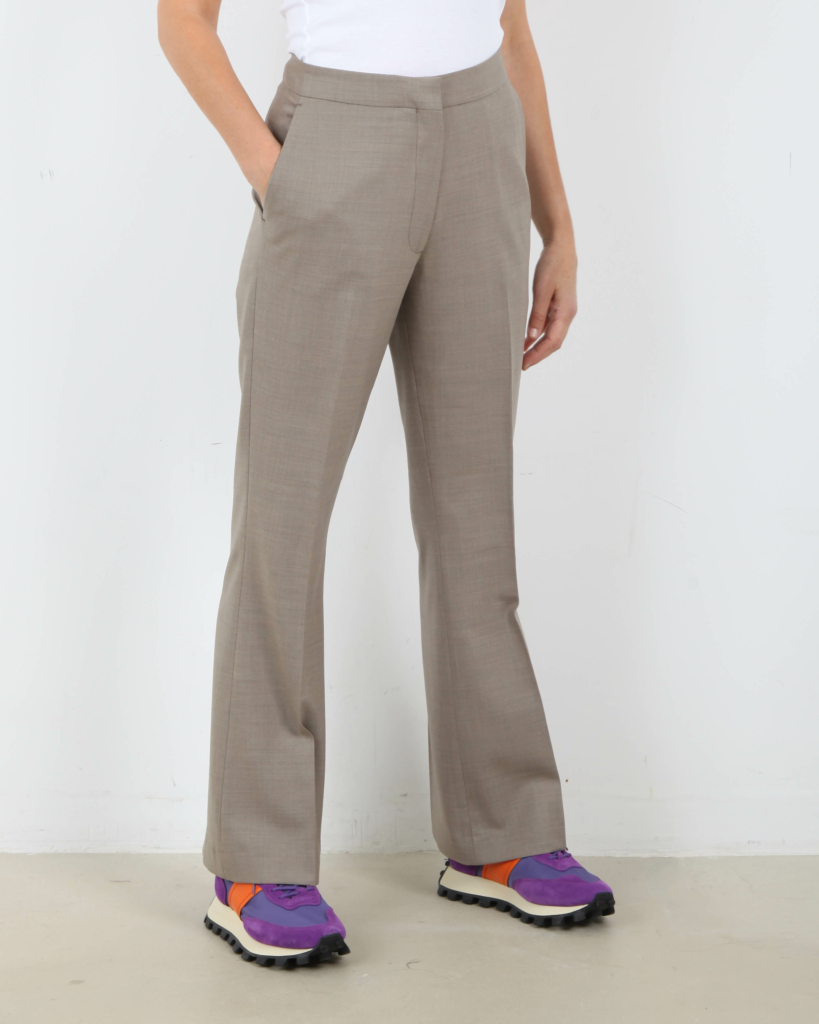 One and Other pantalon slim fit dames sandstone