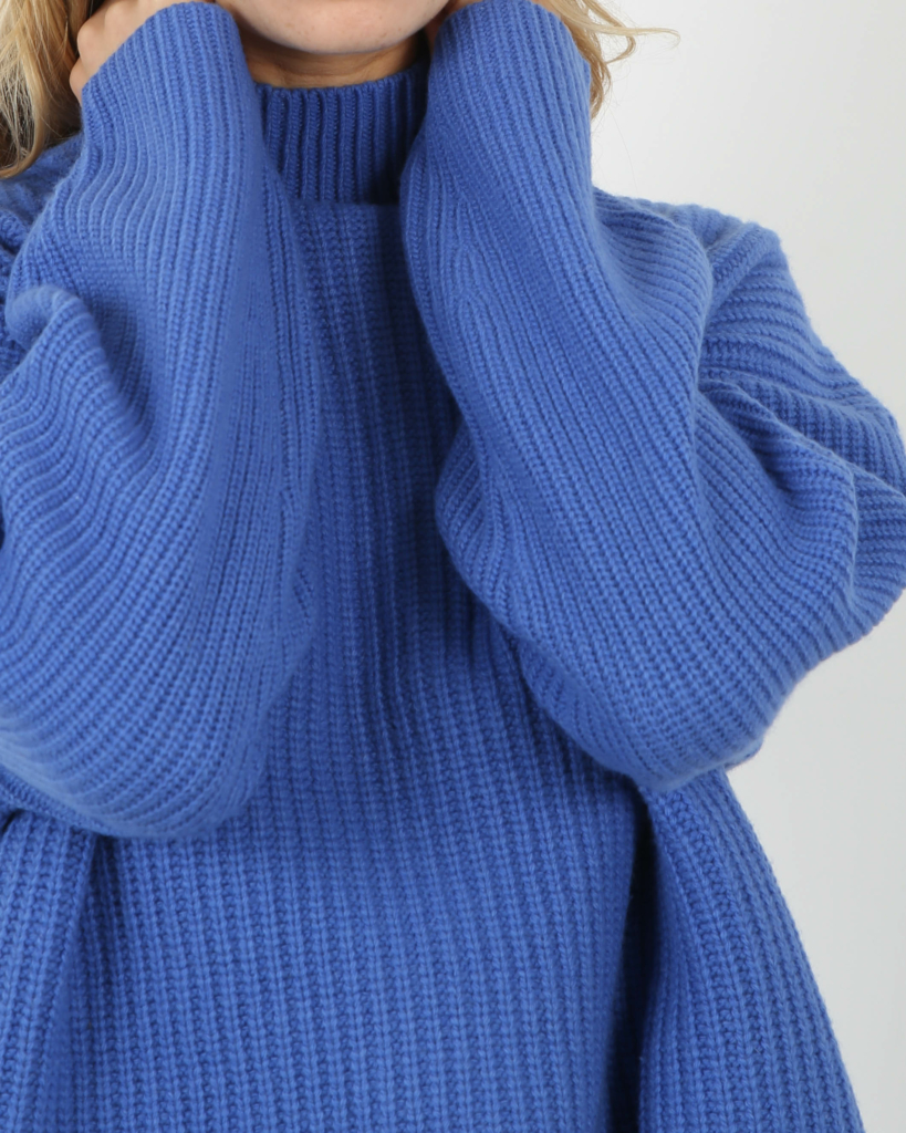 See by Chloé Oversized Ribbed Pullover Night Cobalt