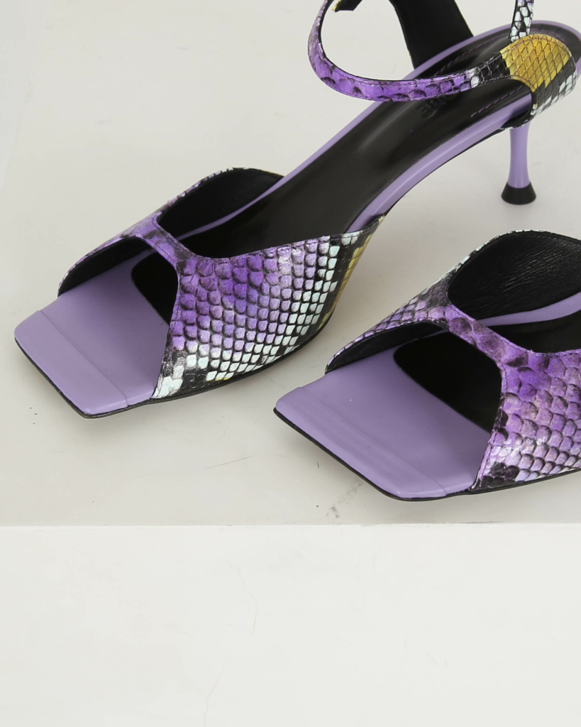 Grace Sandals Purple Pyton