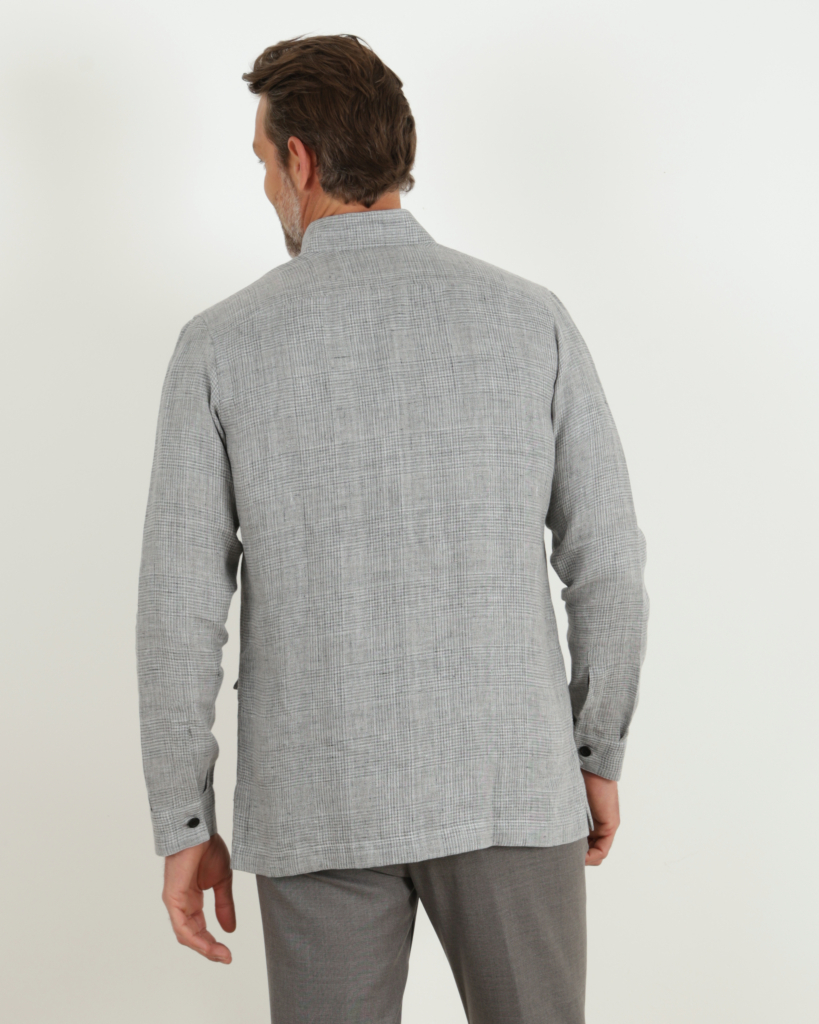 Fralbo Sahar linnen overshirt grey