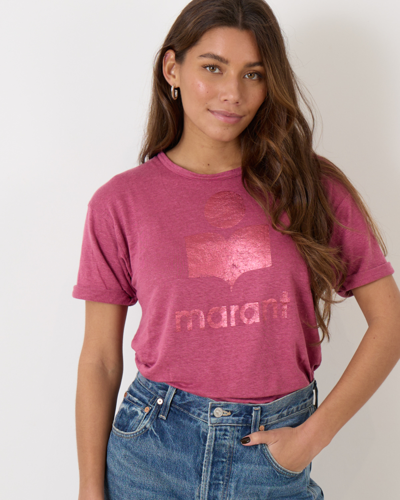 Marant Étoile Koldi T-shirt Slate Rose Pink