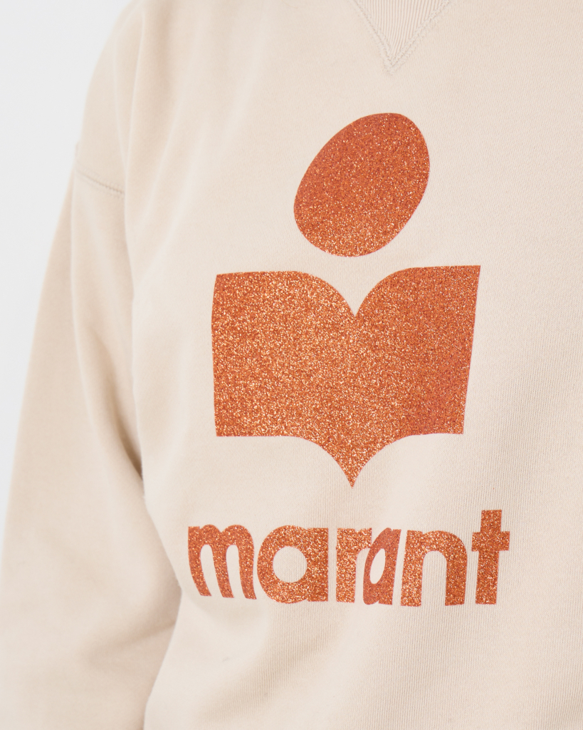 Marant Étoile Moby sweater Ecru Burnt Orange