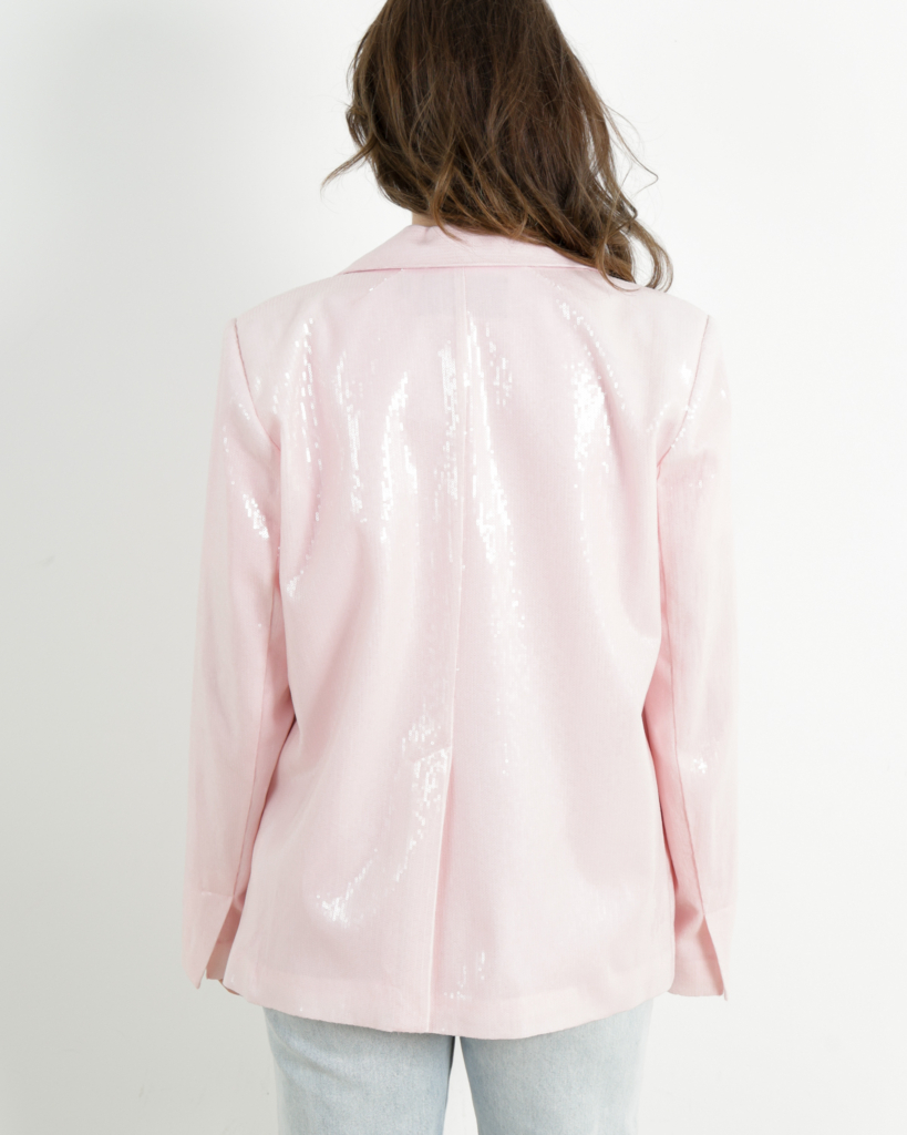 Rotate Sequin Blazer Orchid Pink