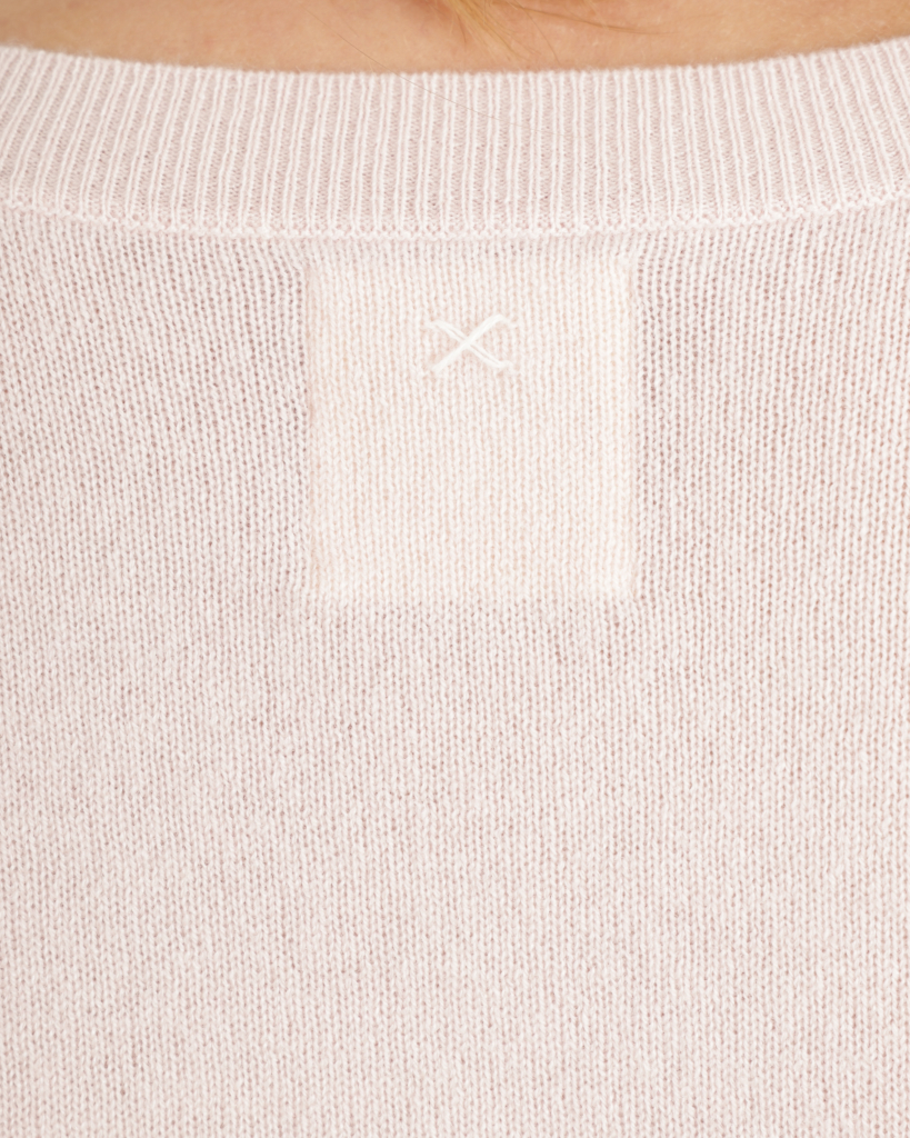 People's Republic of Cashmere Pullover Boxy V-neck Light Pink