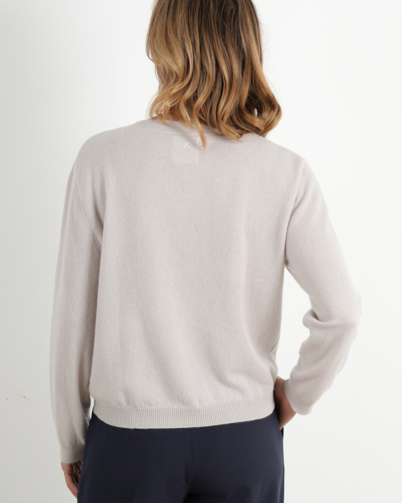 People's Republic of Cashmere Pullover V-neck Dusty Grey
