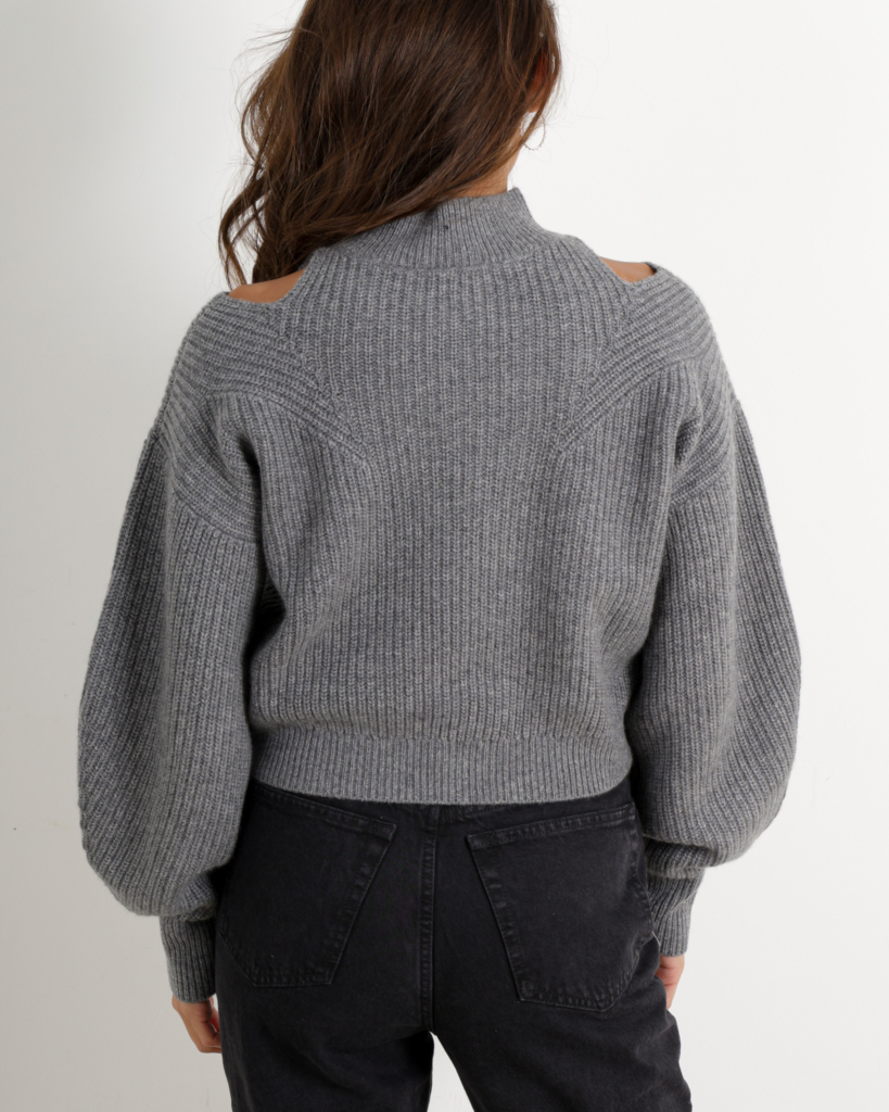 Iro Kimiko Cut Out Sweater Grijs