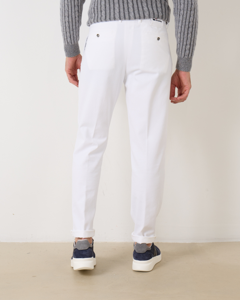 Kiton Pantalon White