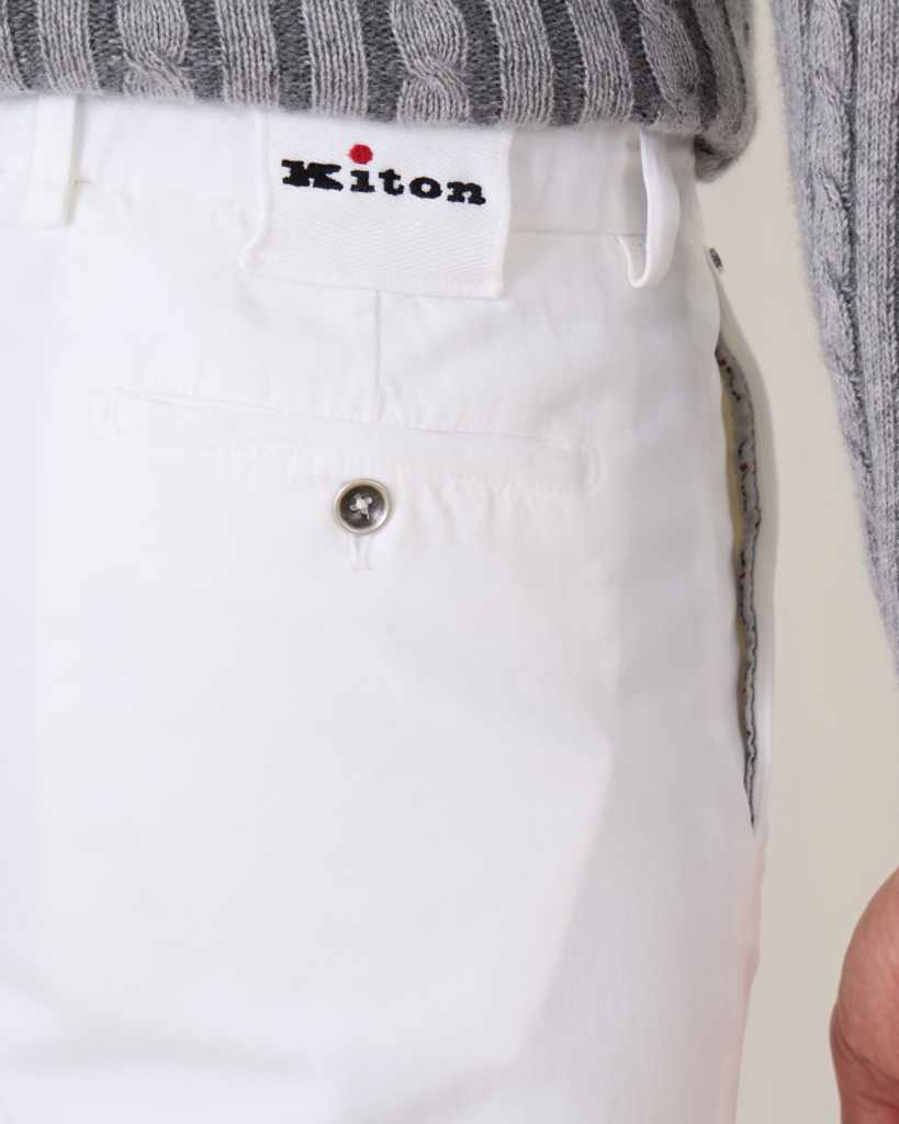 Kiton Pantalon White
