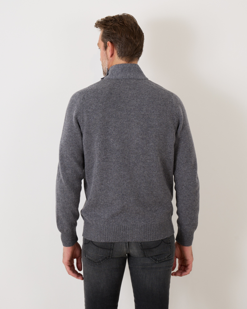 Gran Sasso Cardigan Wool Grey