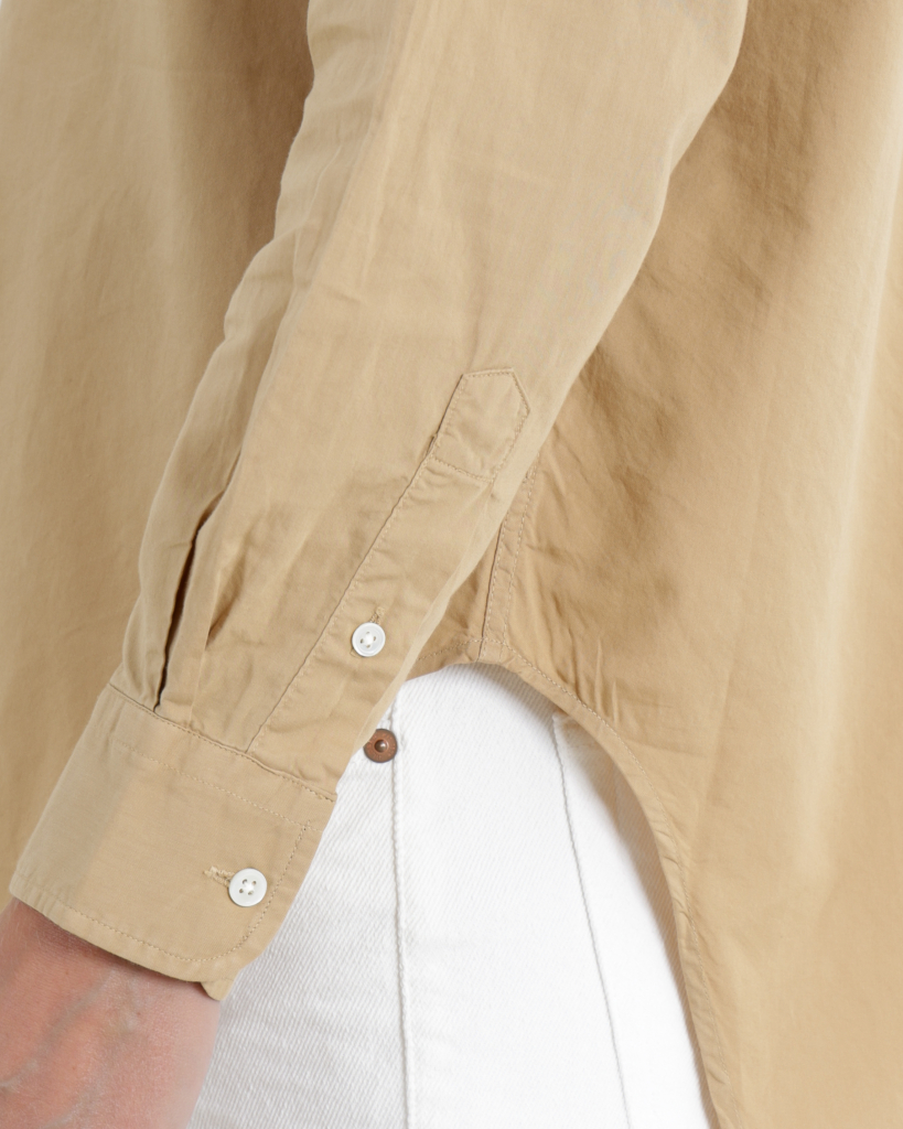 Ralph Lauren Oversize Fit Cotton Shirt Classic Camel