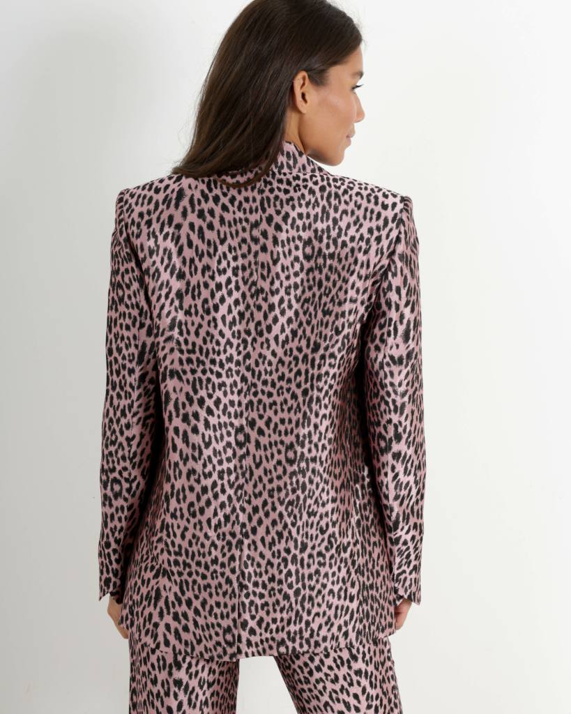 Zadig & Voltaire Vegy leopard jacquard blazer