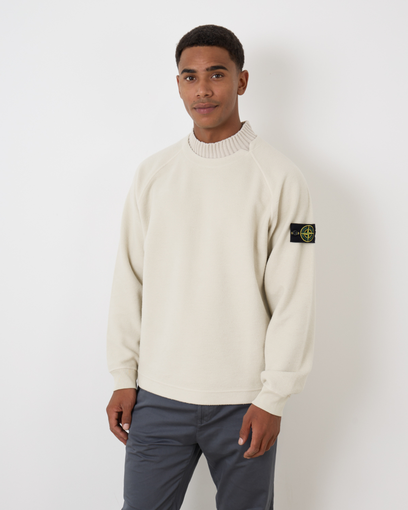 Stone Island Fleece Sweater Plaster