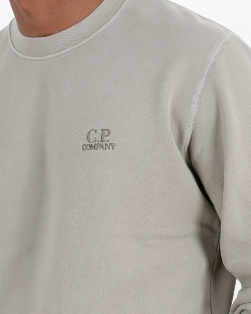 C.P. Company Brushed Logo Sweatshirt Mint