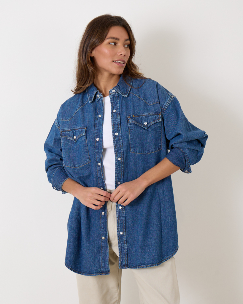 RE/DONE Oversized Western Shirt Heritage Jeans