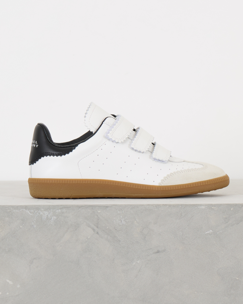 Isabel Marant Beth Leather Sneakers White