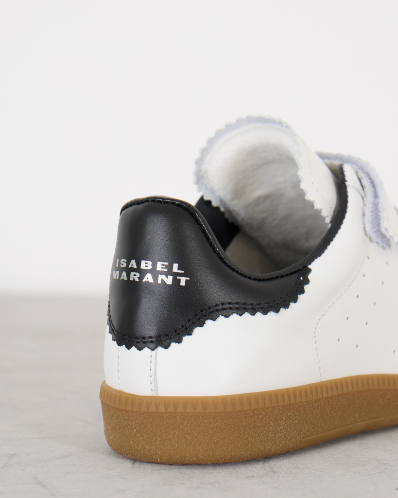 Isabel Marant Beth Leather Sneakers White
