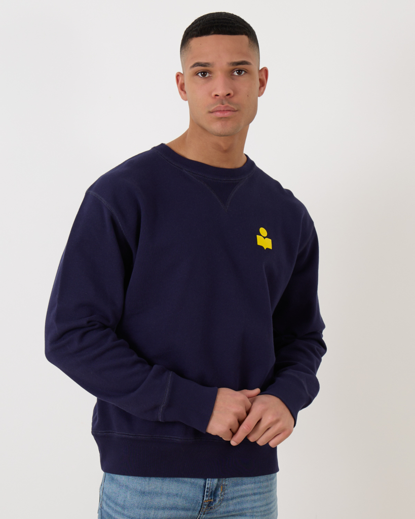 Marant Mike Sweater Navy Yellow