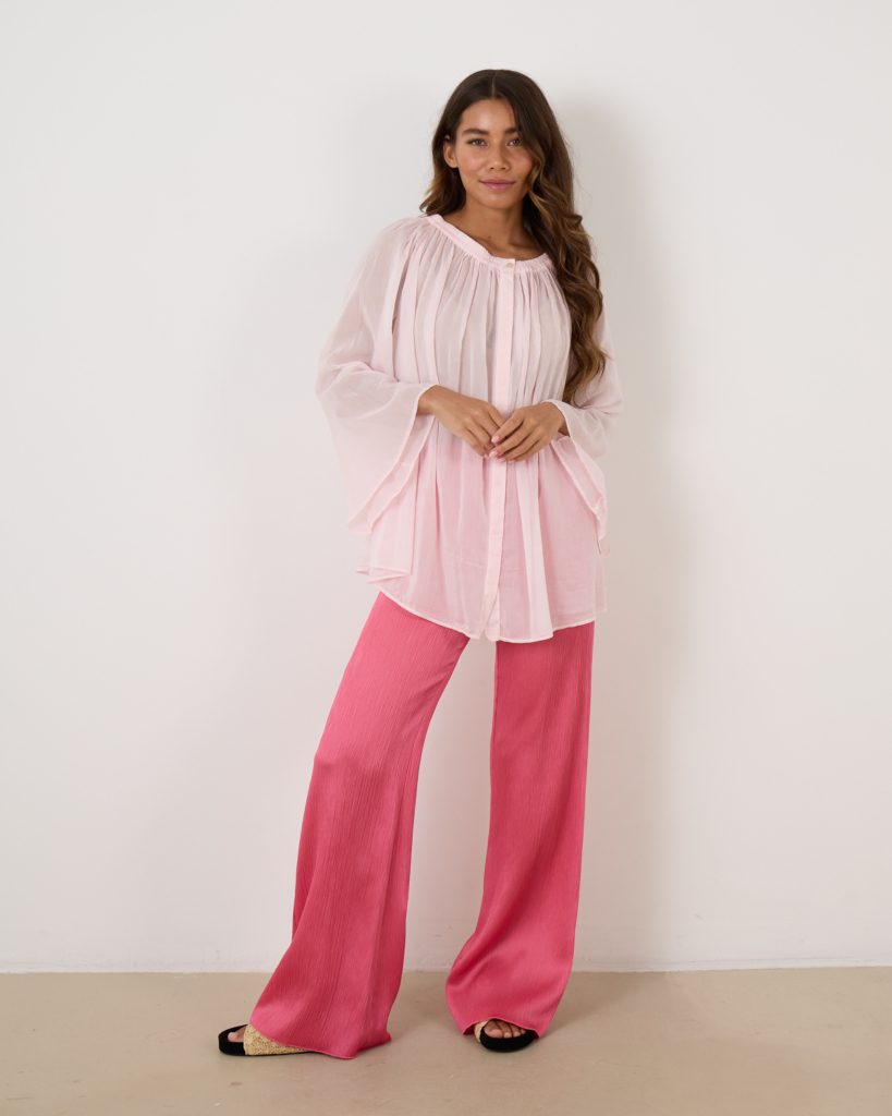 Voile Blouse Rose