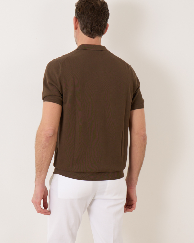 Gran Sasso Structure Polo Shirt Taupe