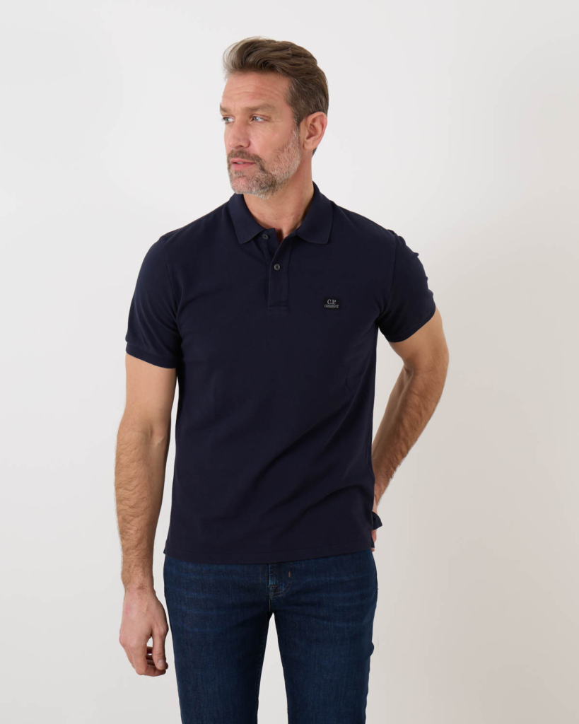 C.P. Company Dyed Polo Shirt Total Eclipse