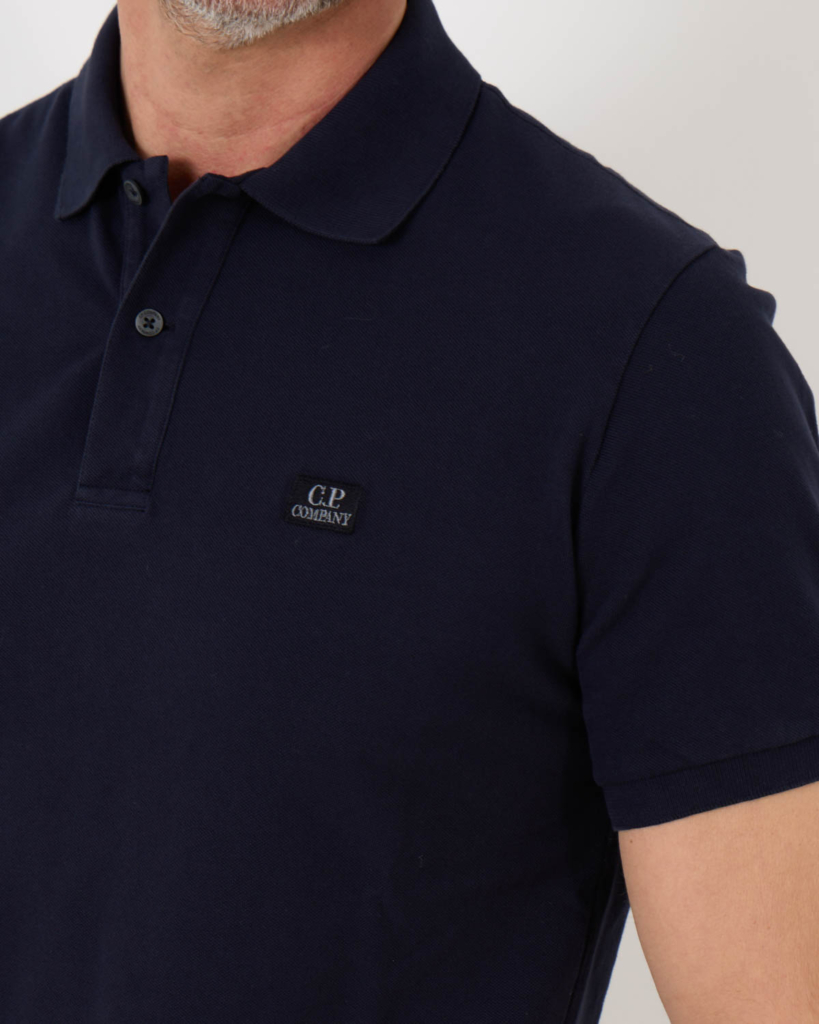 C.P. Company Dyed Polo Shirt Total Eclipse