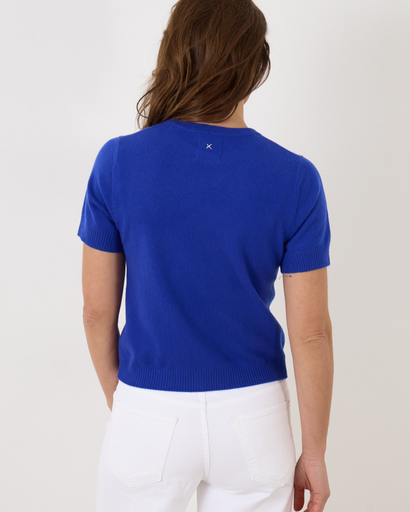 People's Republic of Cashmere Women's Blouse Pull Klein Blue