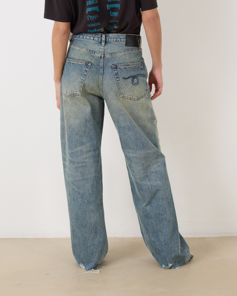 R13 D'arcy Loose Jeans Clinton Blue