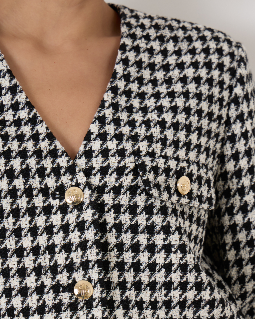 Anine Bing Cara Tweed Jacket Multi