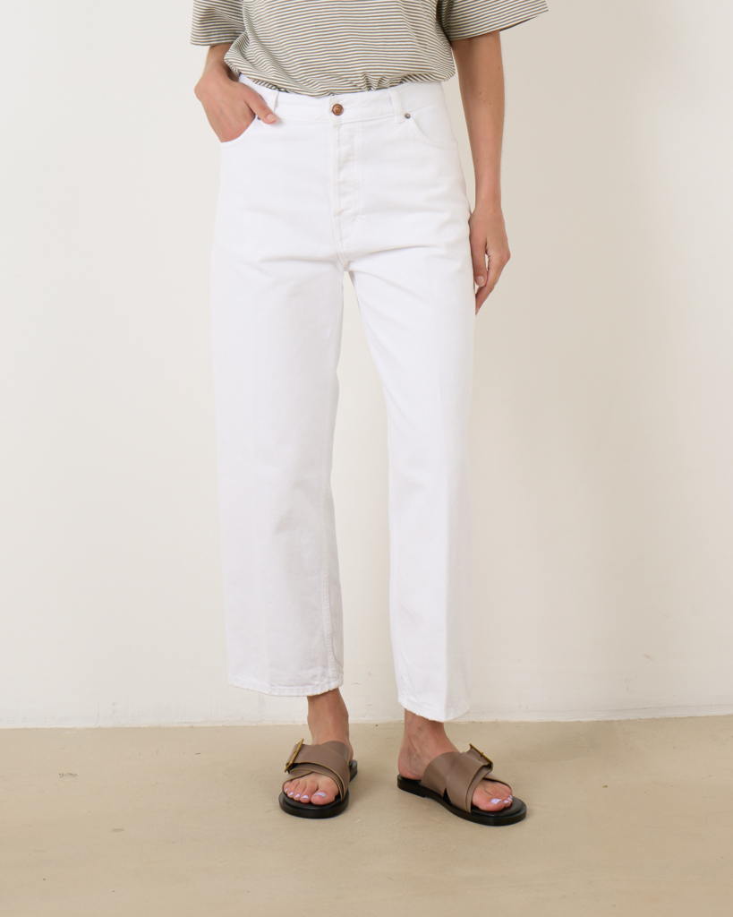 jeans relaxed fit dames optical white