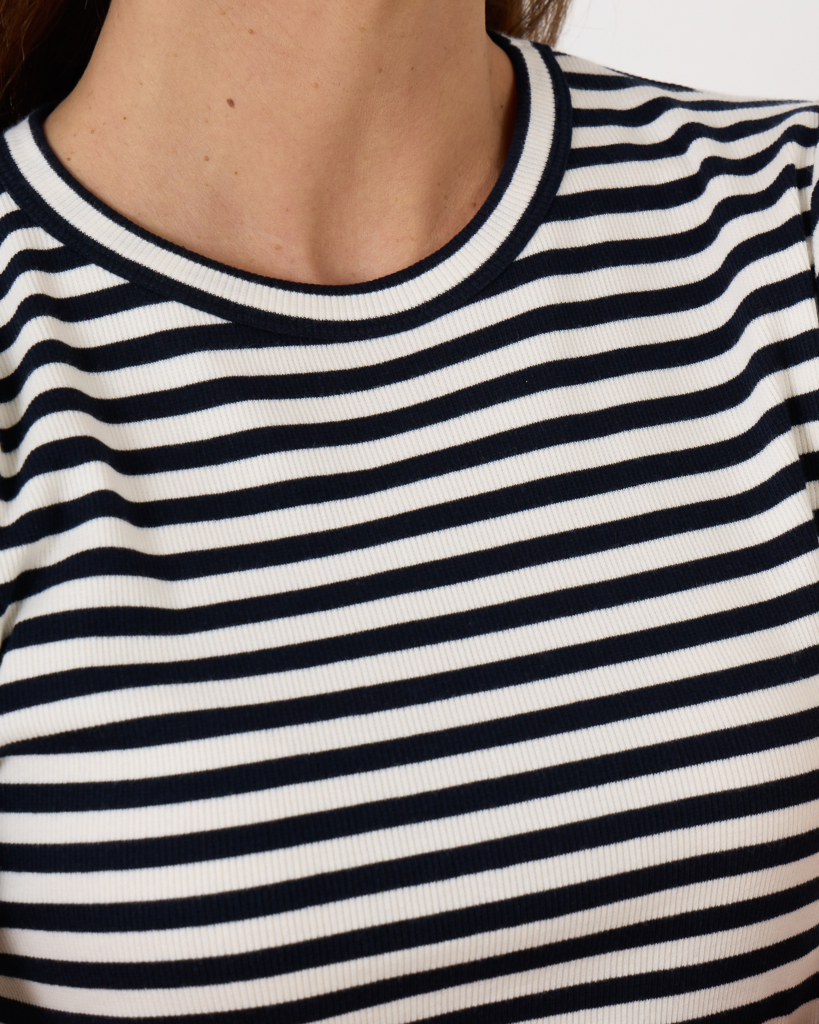 Luisa Cerano Rib T-shirt Stripes