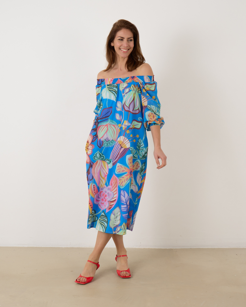 Luisa Cerano Flower Printed Dress