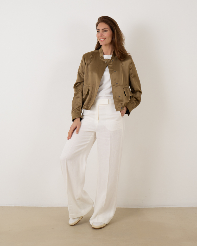 Luisa Cerano Wide leg trousers off white