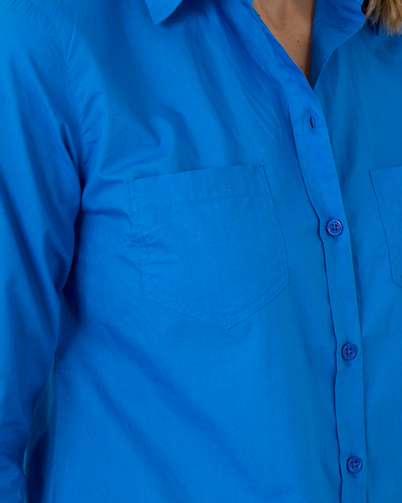 Cassie Shirt Neon Blue